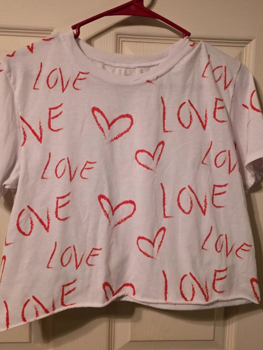 White Crop Top Large